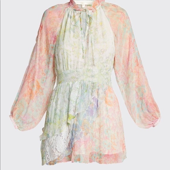 LOVESHACKFANCY Glass Floral-Print Dress - Picture 3 of 14